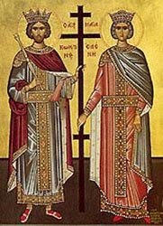Icon of Sts Constantine & Helen
