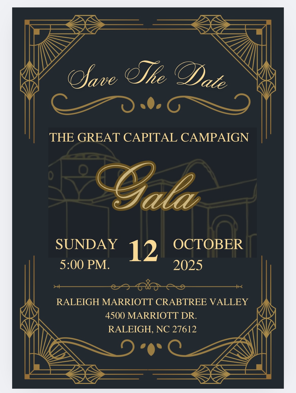 Building Fundraiser Gala Poster