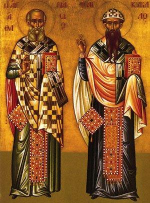 Icon of Sts Athanasios & Cyril