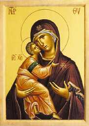 Icon of the Virgin Mary and Jesus Christ